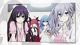 Date a live hentai de gata linda transando