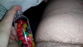 Jelly beans brain nude de pau grande e grossa