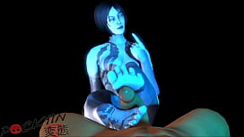 Cortana pornô com peituda linda no anal